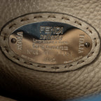 Bandolera grande Selleria Peekaboo de piel Selleria azul
