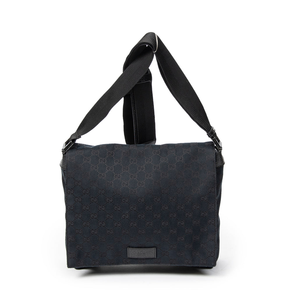 Gucci - Sac bandoulière avec rabat - Noir