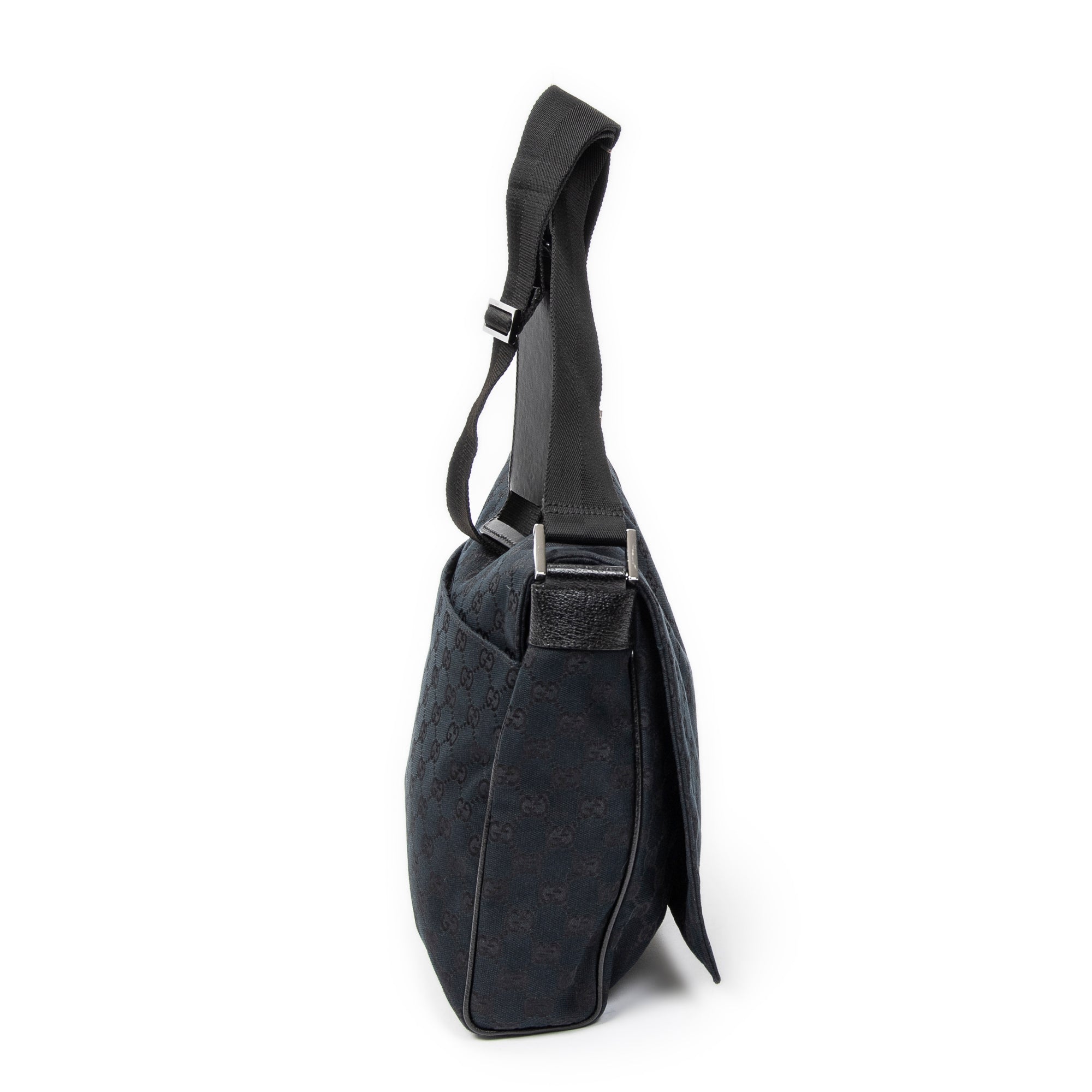 Gucci - Sac bandoulière avec rabat - Noir