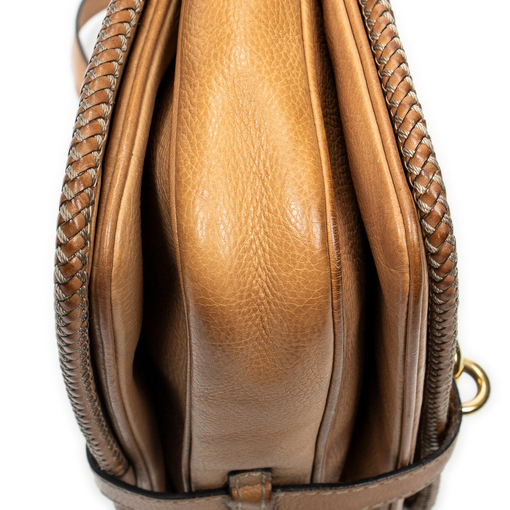 Shoulder Bag Medium Marrakech Flap Messenger Tan Monogrammed Canvas