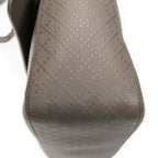 Bandolera Grande de Cuero Gris con Diamantes