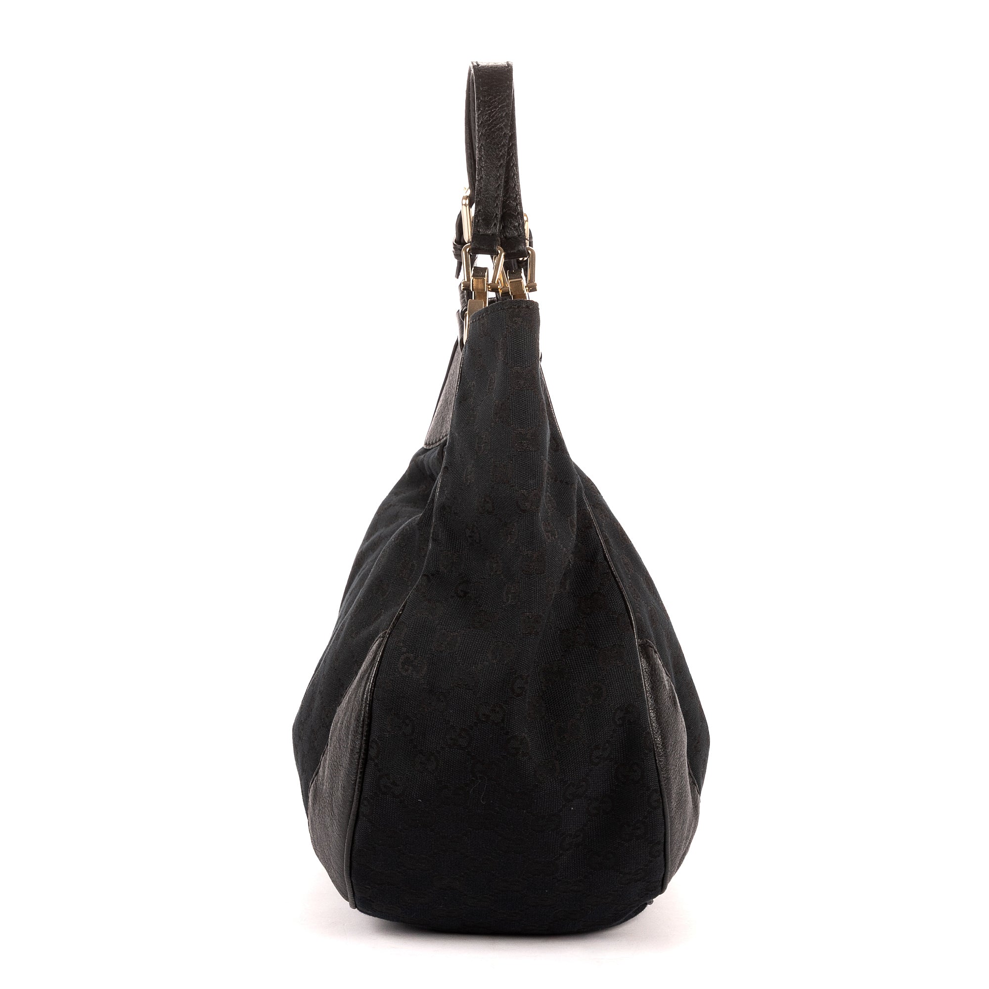 Shoulder Bag Charlotte Tote Black Monogrammed Canvas