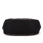 Shoulder Bag Charlotte Tote Black Monogrammed Canvas