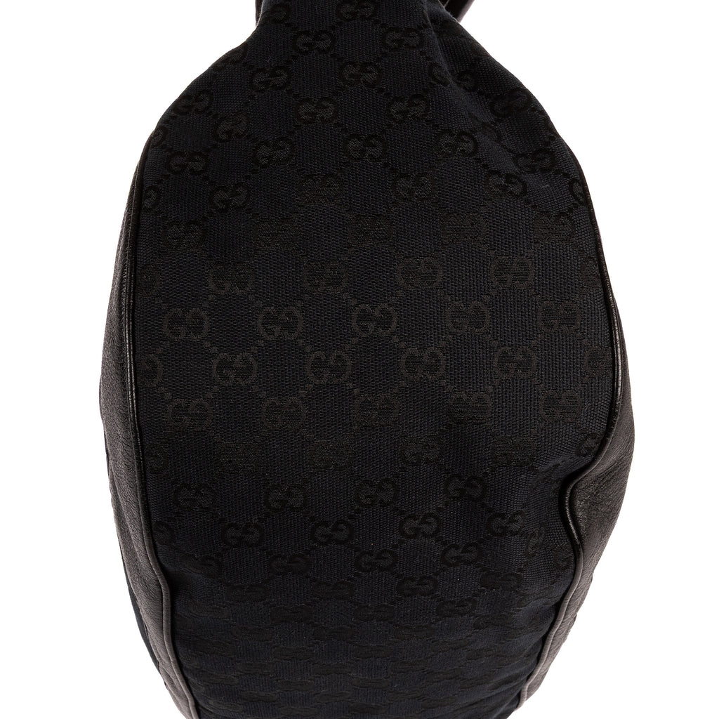 Shoulder Bag Charlotte Tote Black Monogrammed Canvas