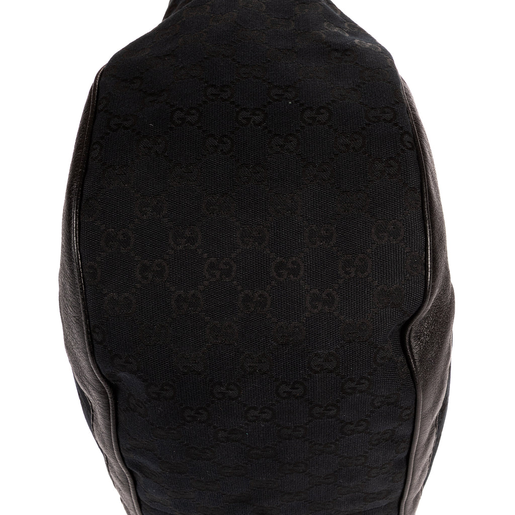 Shoulder Bag Charlotte Tote Black Monogrammed Canvas
