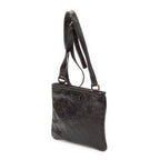Shoulder Bag Small Flat Messenger Dark Brown Guccissima Leather