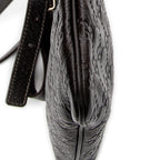 Shoulder Bag Small Flat Messenger Dark Brown Guccissima Leather