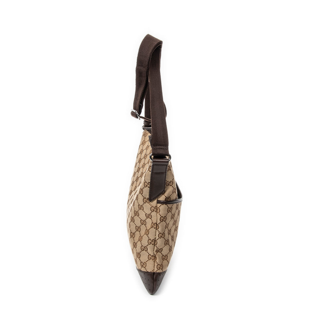 Shoulder Bag Medium Messenger Brown Monogrammed Canvas