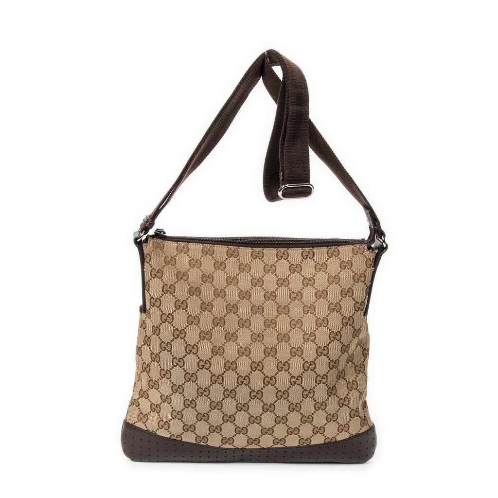 Shoulder Bag Medium Messenger Brown Monogrammed Canvas