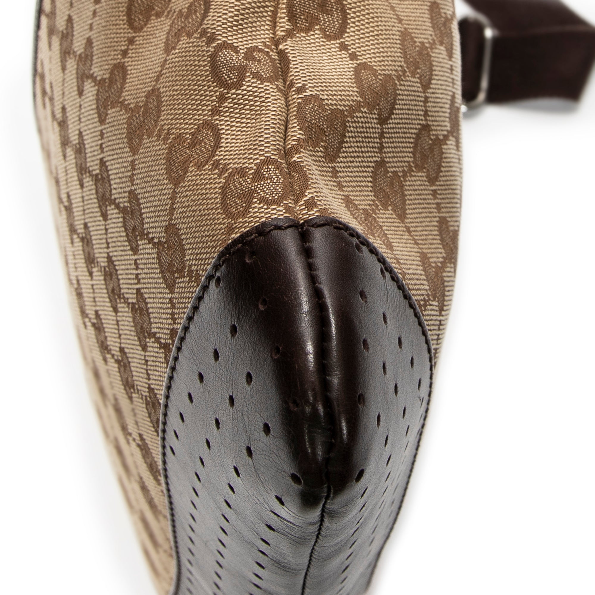 Shoulder Bag Medium Messenger Brown Monogrammed Canvas
