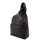 Mochila Mochila de goma de piel Guccissima azul marino