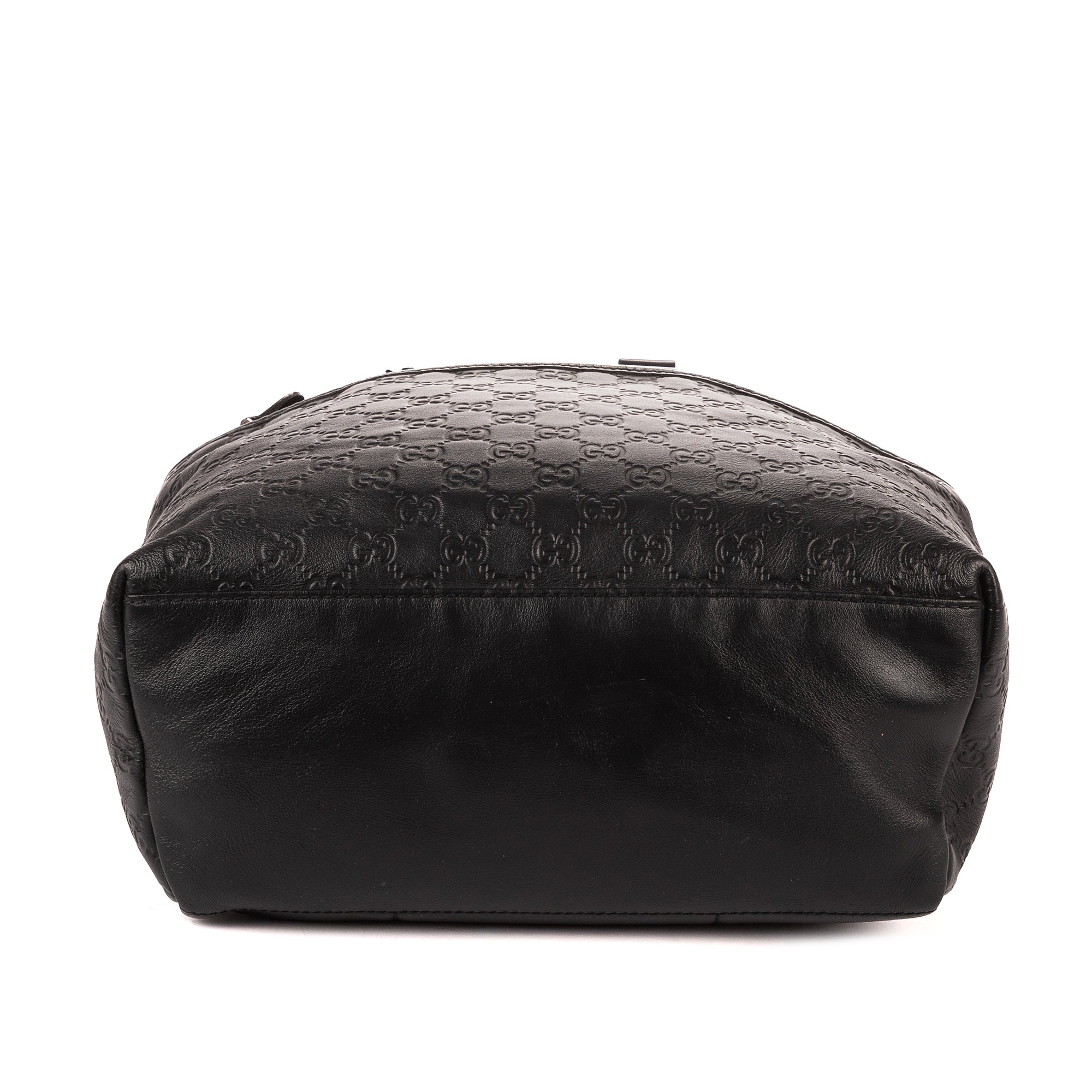 Mochila Mochila de goma de piel Guccissima azul marino