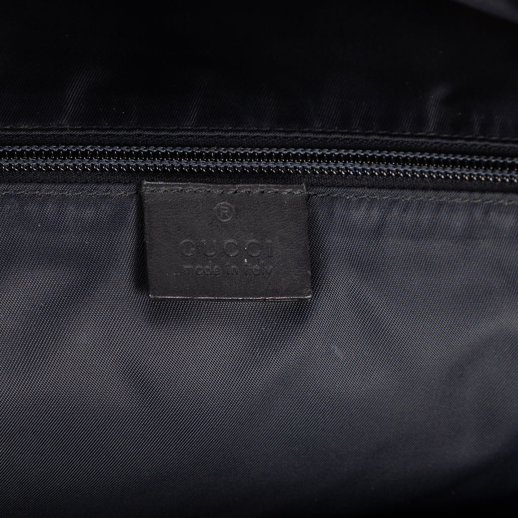Mochila Mochila de goma de piel Guccissima azul marino