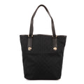 Bolso de Hombro Charmy Tote Lona Monogrammed Negra