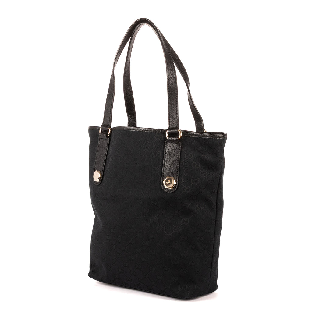Bolso de Hombro Charmy Tote Lona Monogrammed Negra