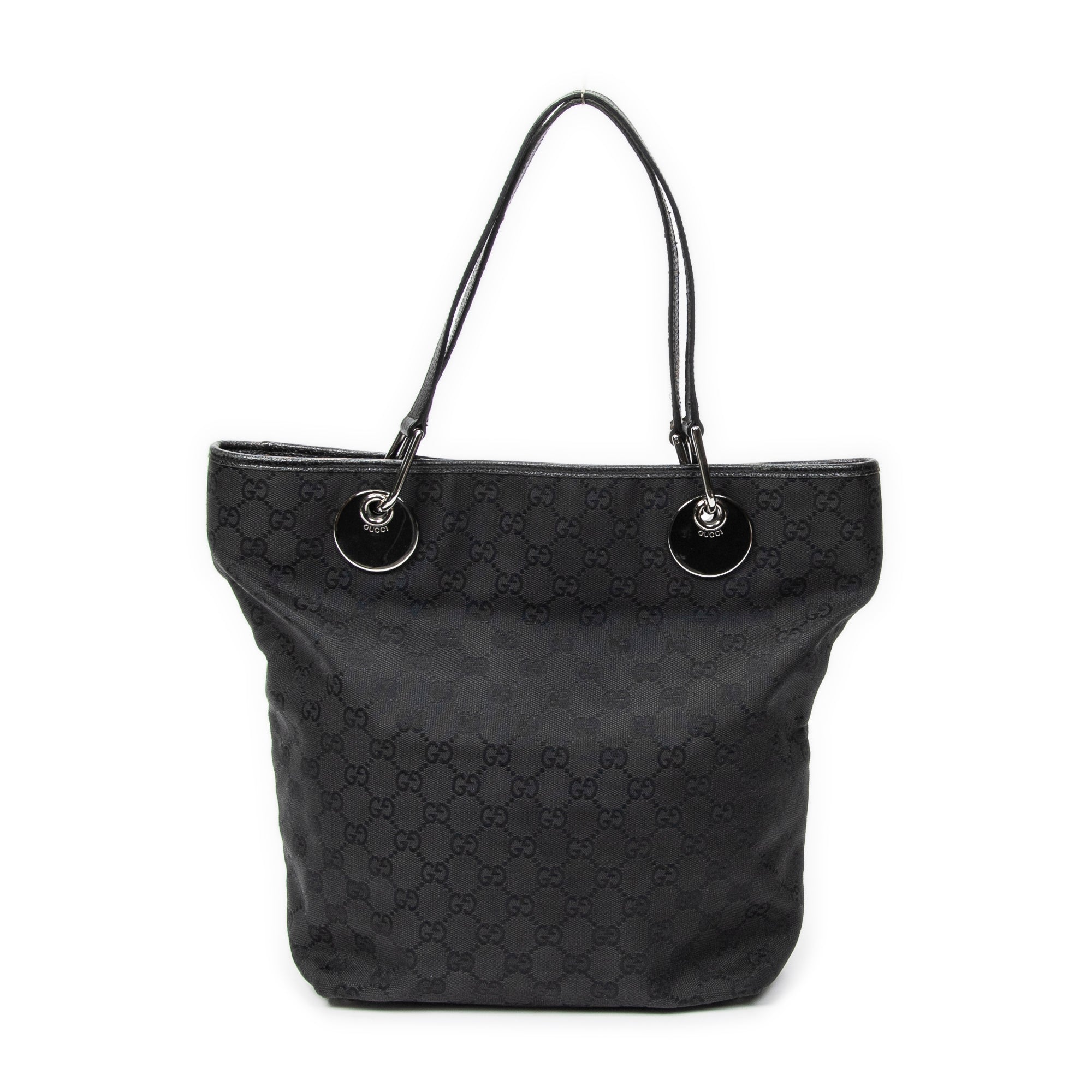 Bolso de hombro Eclipse Tall Tote Lona Monogrammed Negra