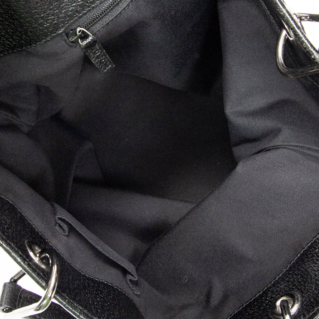 Bolso de hombro Eclipse Tall Tote Lona Monogrammed Negra