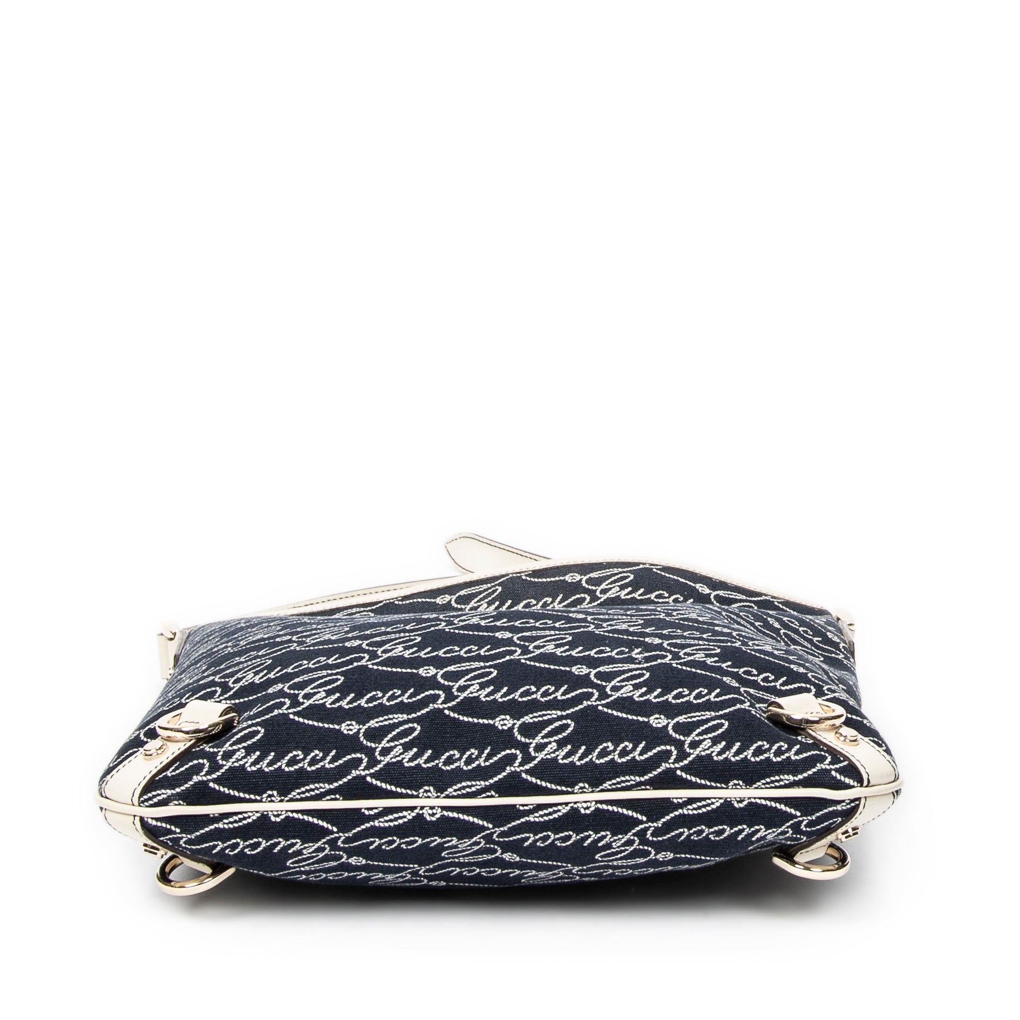 Gucci - Sac bandoulière Abbey - Bleu/Ivoire