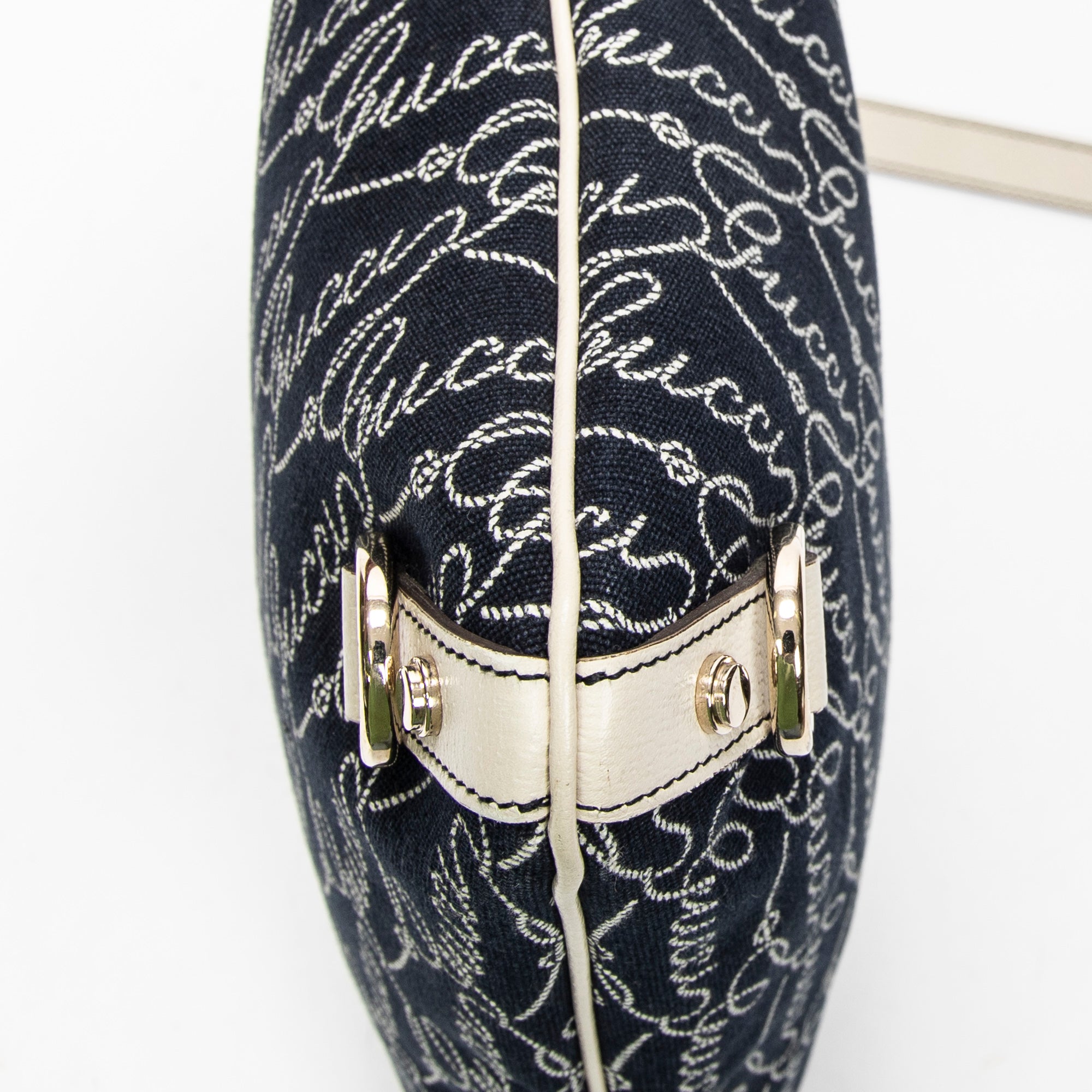 Gucci - Sac bandoulière Abbey - Bleu/Ivoire