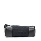 Bolso de Hombro Joy Messenger Lona Monogram con estampado "Joy" negra