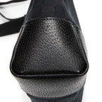 Bolso de Hombro Joy Messenger Lona Monogram con estampado "Joy" negra