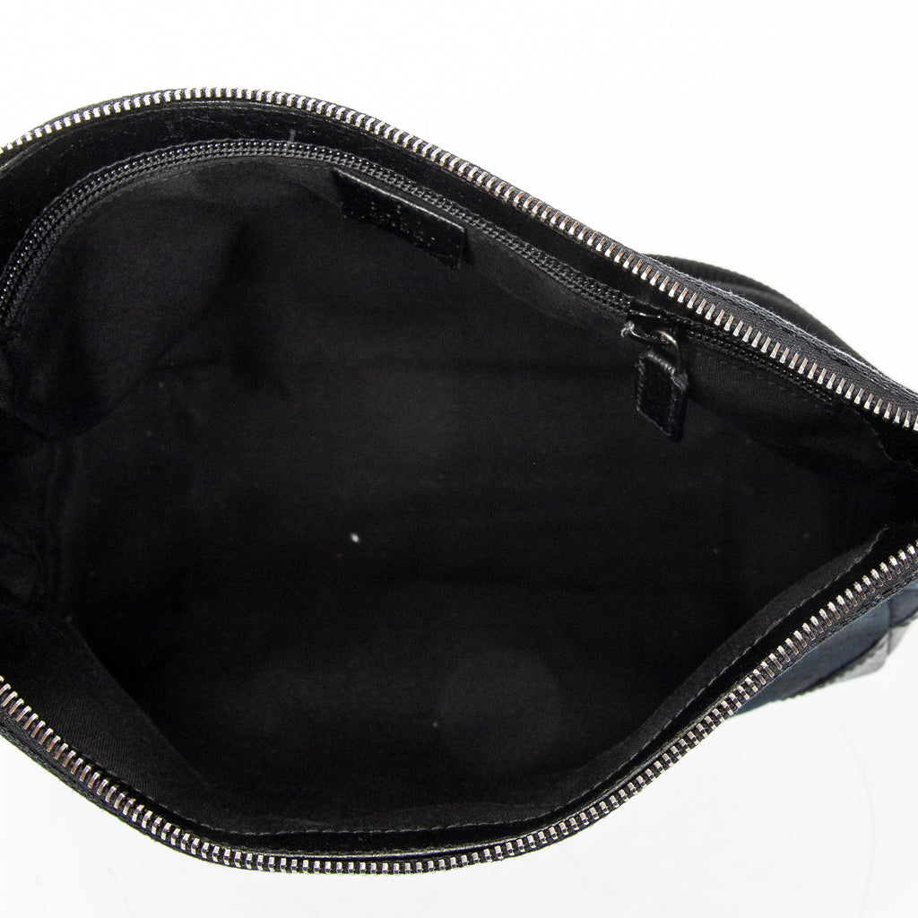 Bolso de Hombro Joy Messenger Lona Monogram con estampado "Joy" negra