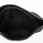 Bolso de Hombro Joy Messenger Lona Monogram con estampado "Joy" negra