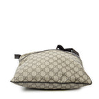 Shoulder Bag Square Flat Crossbody Beige Supreme Coated Canvas