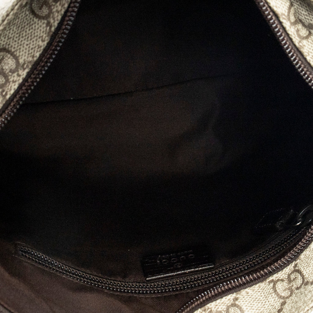 Shoulder Bag Square Flat Crossbody Beige Supreme Coated Canvas