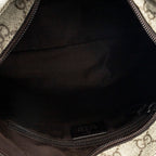 Shoulder Bag Square Flat Crossbody Beige Supreme Coated Canvas