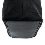 Shoulder Bag Bucket Tote Black Monogrammed Canvas
