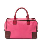 Handbag Tricolor Amazona 36 Pink Goatskin Leather