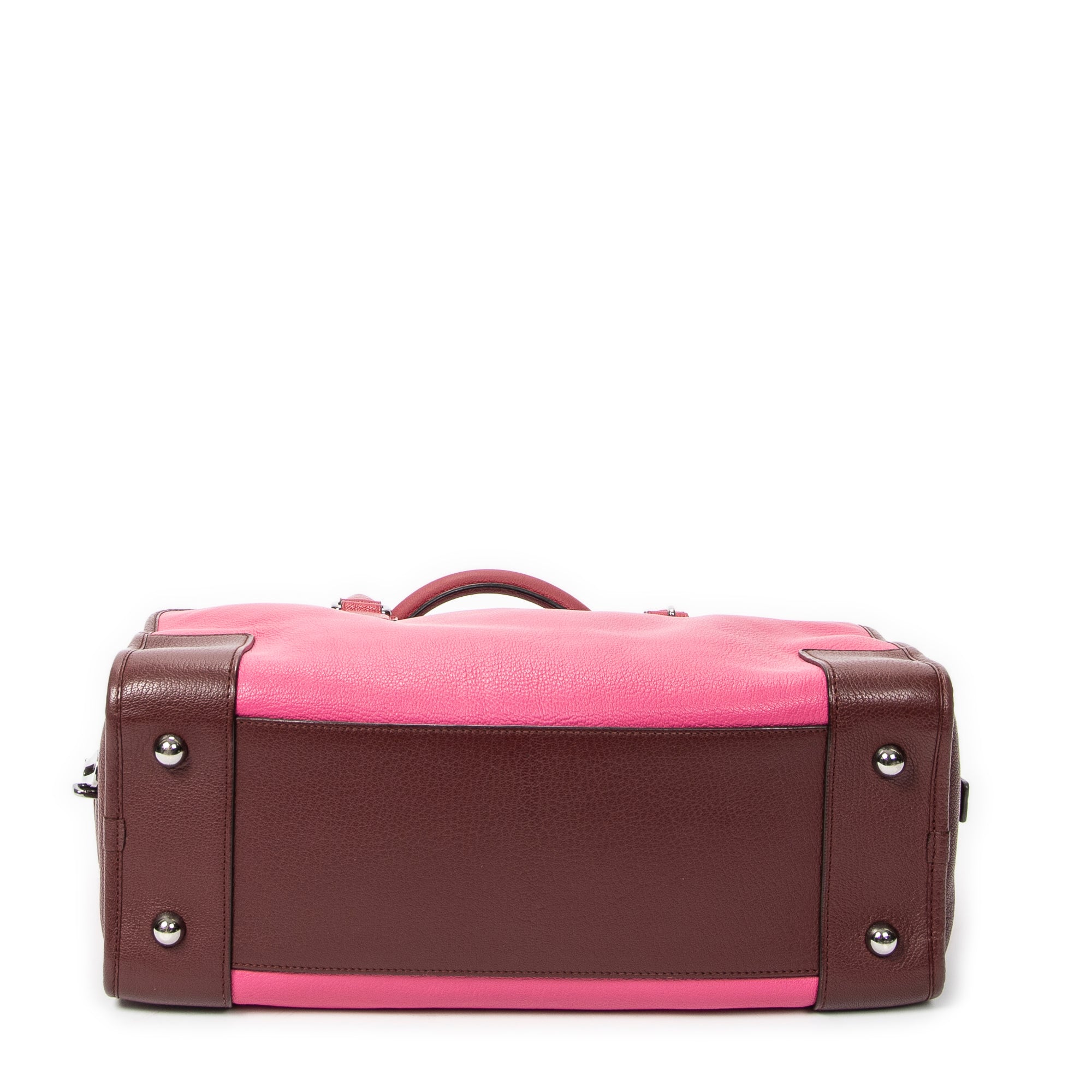 Handbag Tricolor Amazona 36 Pink Goatskin Leather