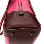 Handbag Tricolor Amazona 36 Pink Goatskin Leather