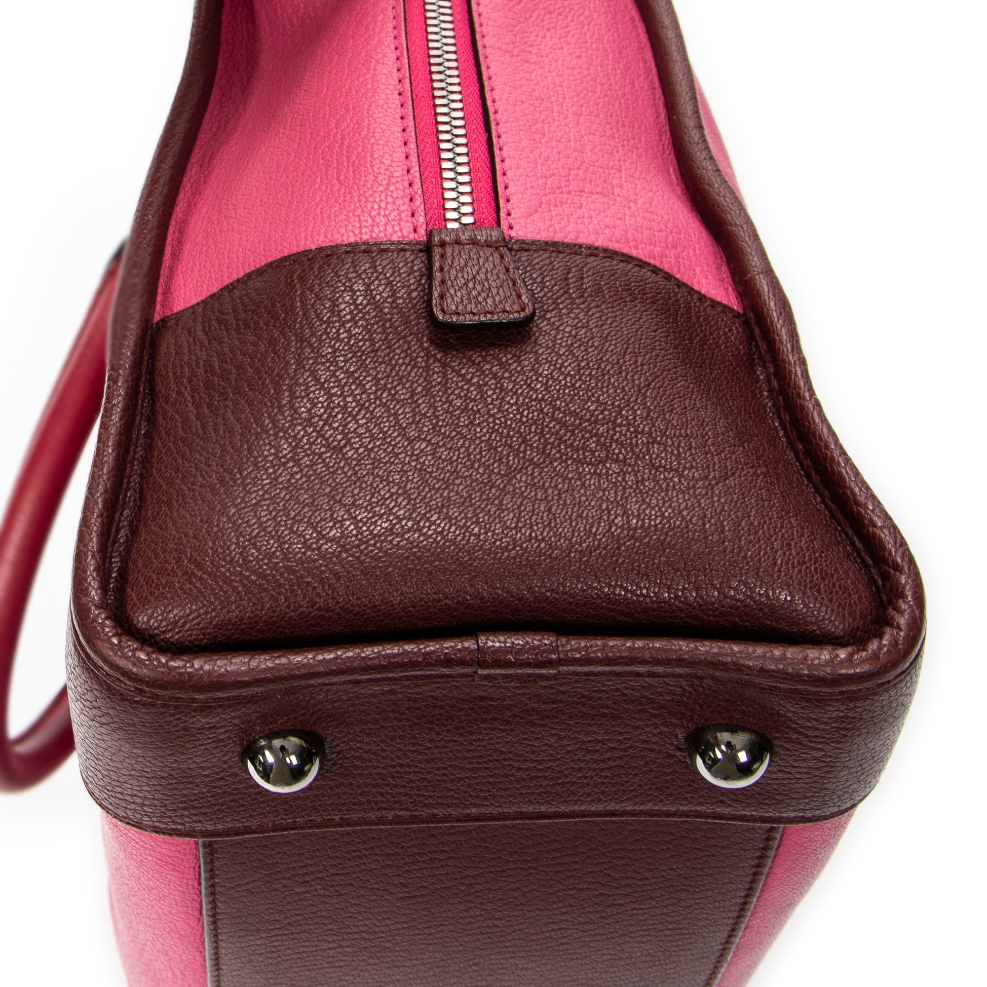 Handbag Tricolor Amazona 36 Pink Goatskin Leather