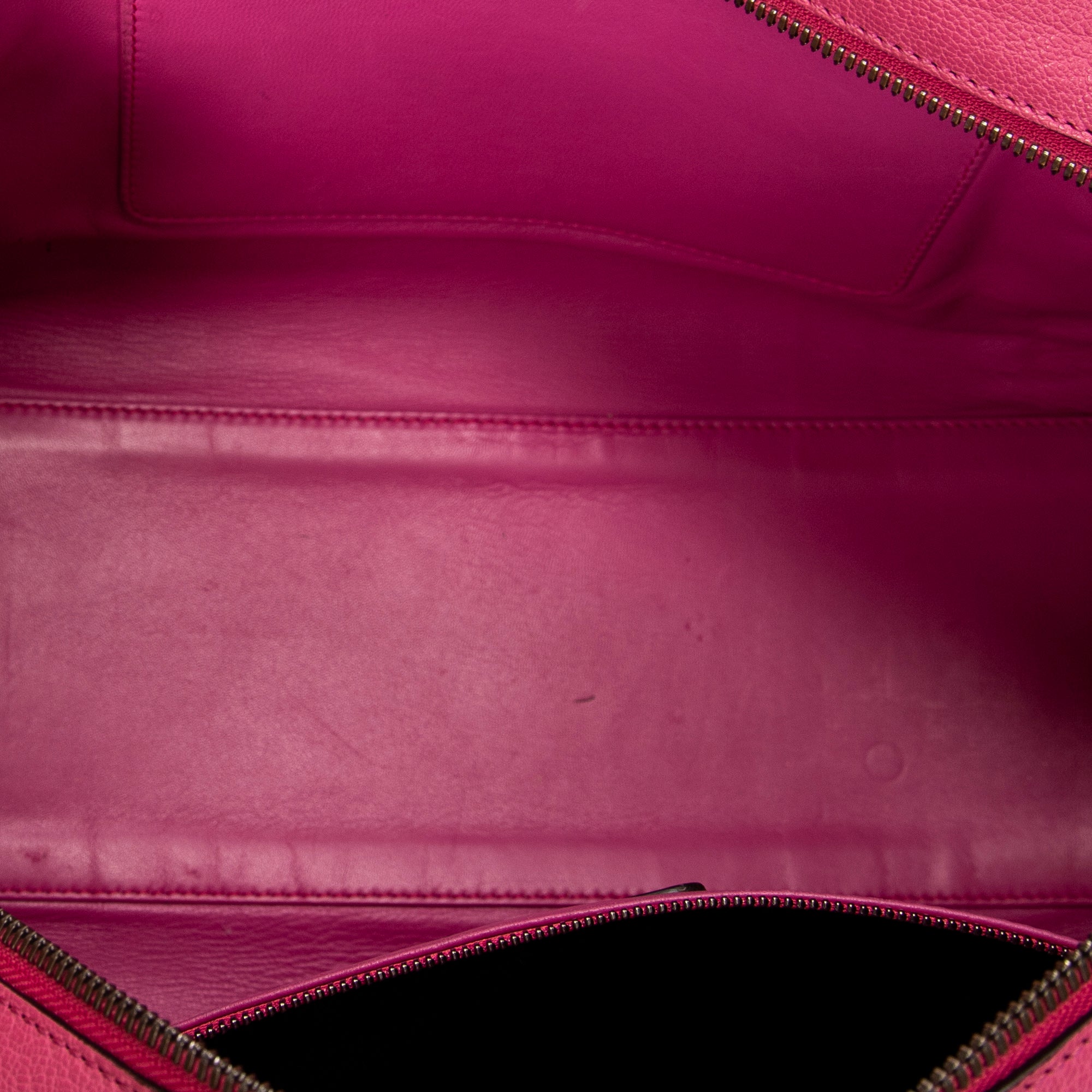 Handbag Tricolor Amazona 36 Pink Goatskin Leather