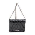 Shoulder Bag Mini Flap Chain Crossbody Black Matelasse Lux Leather