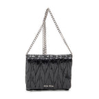 Shoulder Bag Mini Flap Chain Crossbody Black Matelasse Lux Leather