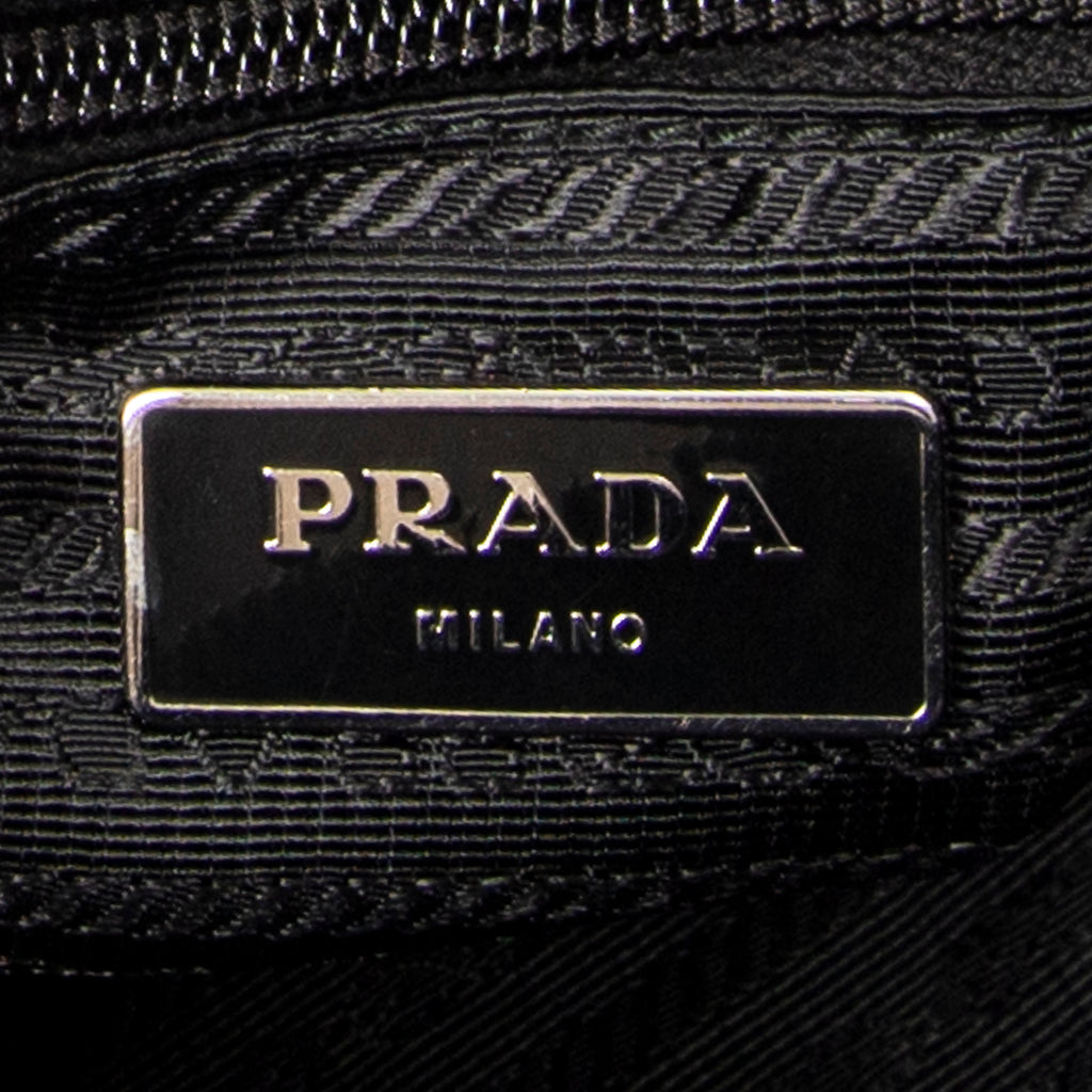Bolso Bandolera Cremallera Horizontal Mensajero Negro Acolchado Lona de Nylon