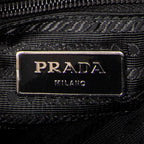 Bolso Bandolera Cremallera Horizontal Mensajero Negro Acolchado Lona de Nylon