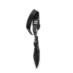 Shoulder Bag Small Flat Crossbody Black Nylon Canvas