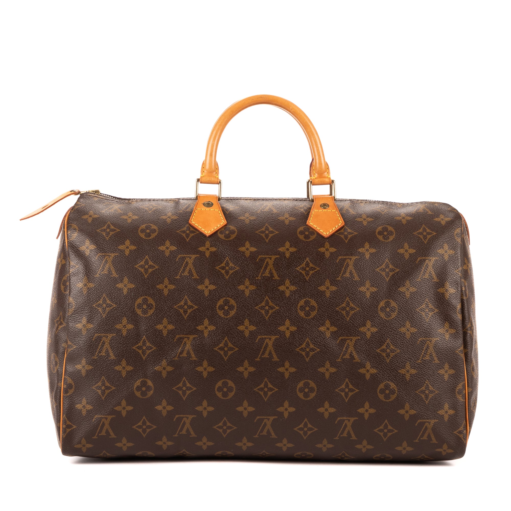 Handbag Speedy 40 Brown Monogram Canvas