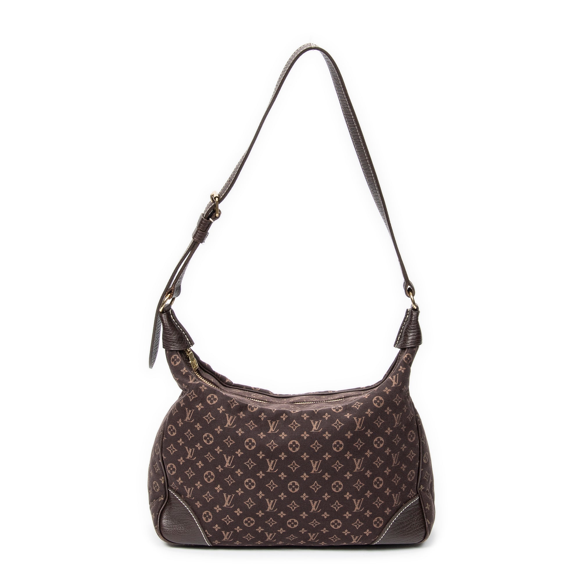 Shoulder Bag Boulogne Brown Monogram Mini Lin