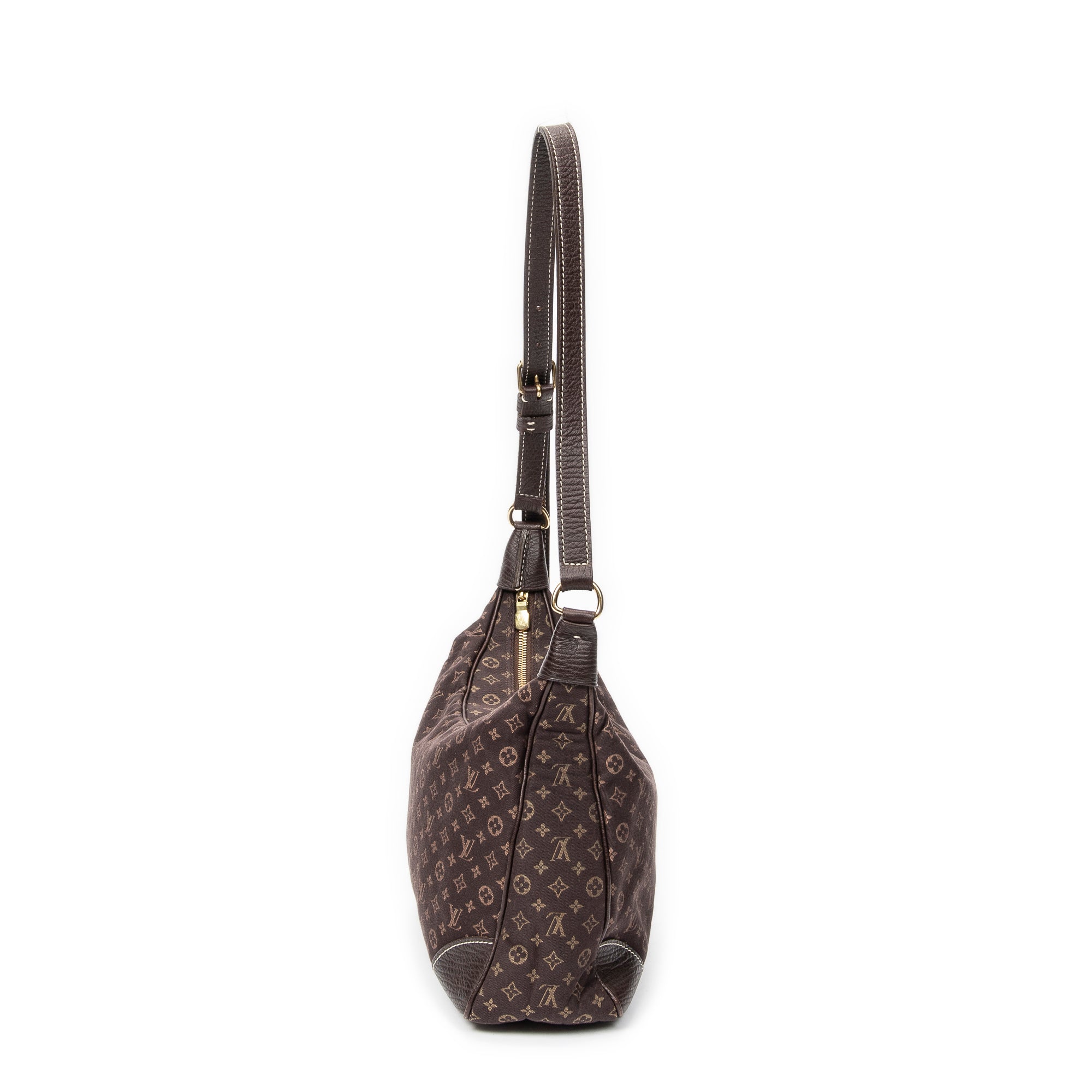 Shoulder Bag Boulogne Brown Monogram Mini Lin