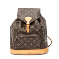Sac à dos Montsouris MM Toile Monogram marron