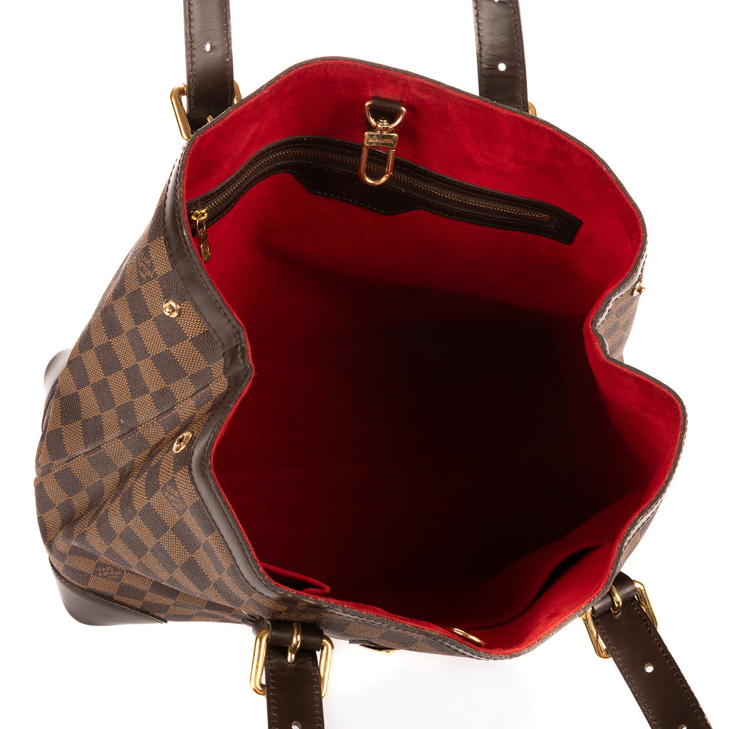 Bolso de Hombro Hampstead MM Damier Ebene Marrón