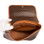 Celine - Sac à Rabat à Poignée Supérieure Vintage - Marron
