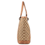 Bolso de hombro Miss GG Vertical Tote lona monograma beige