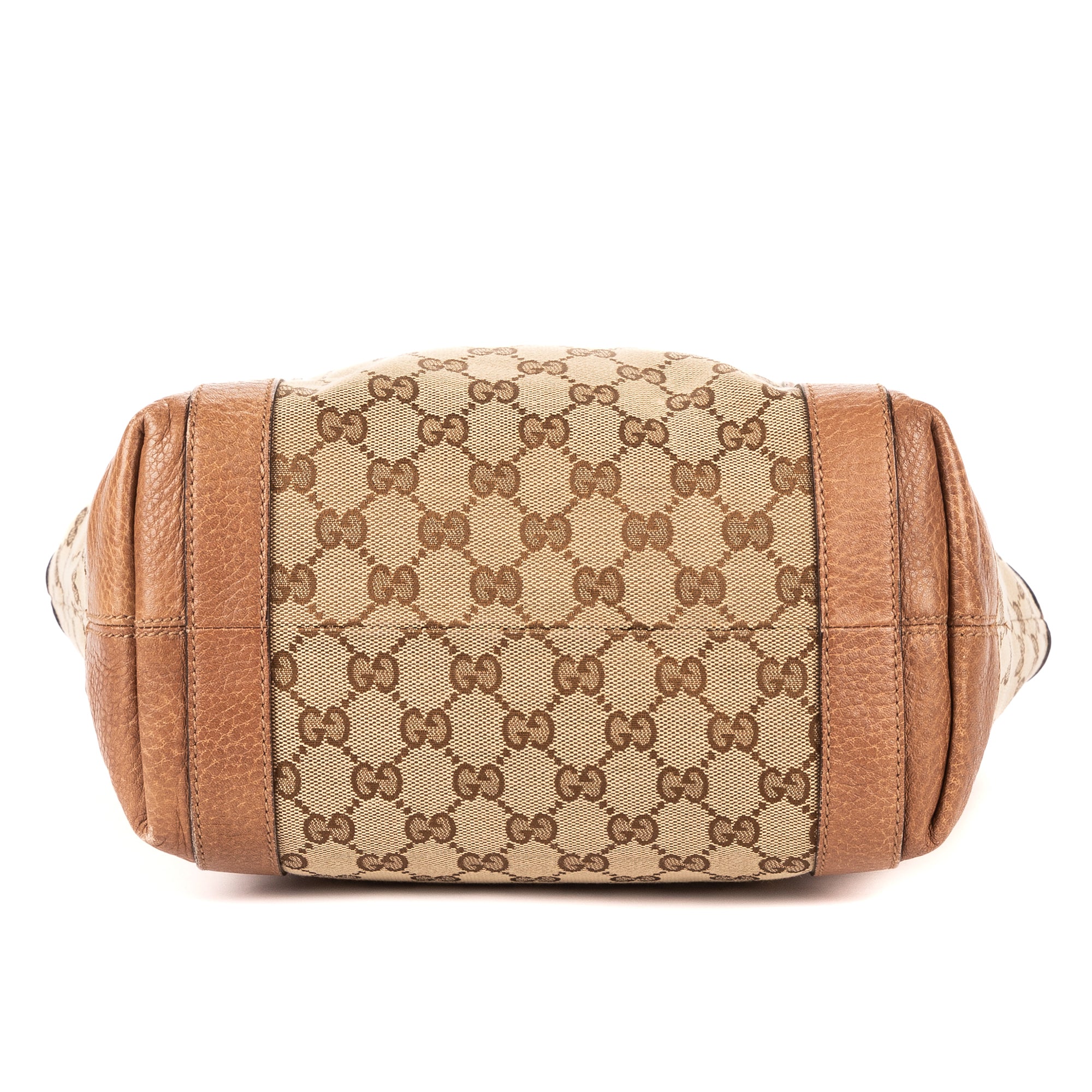 Bolso de hombro Miss GG Vertical Tote lona monograma beige