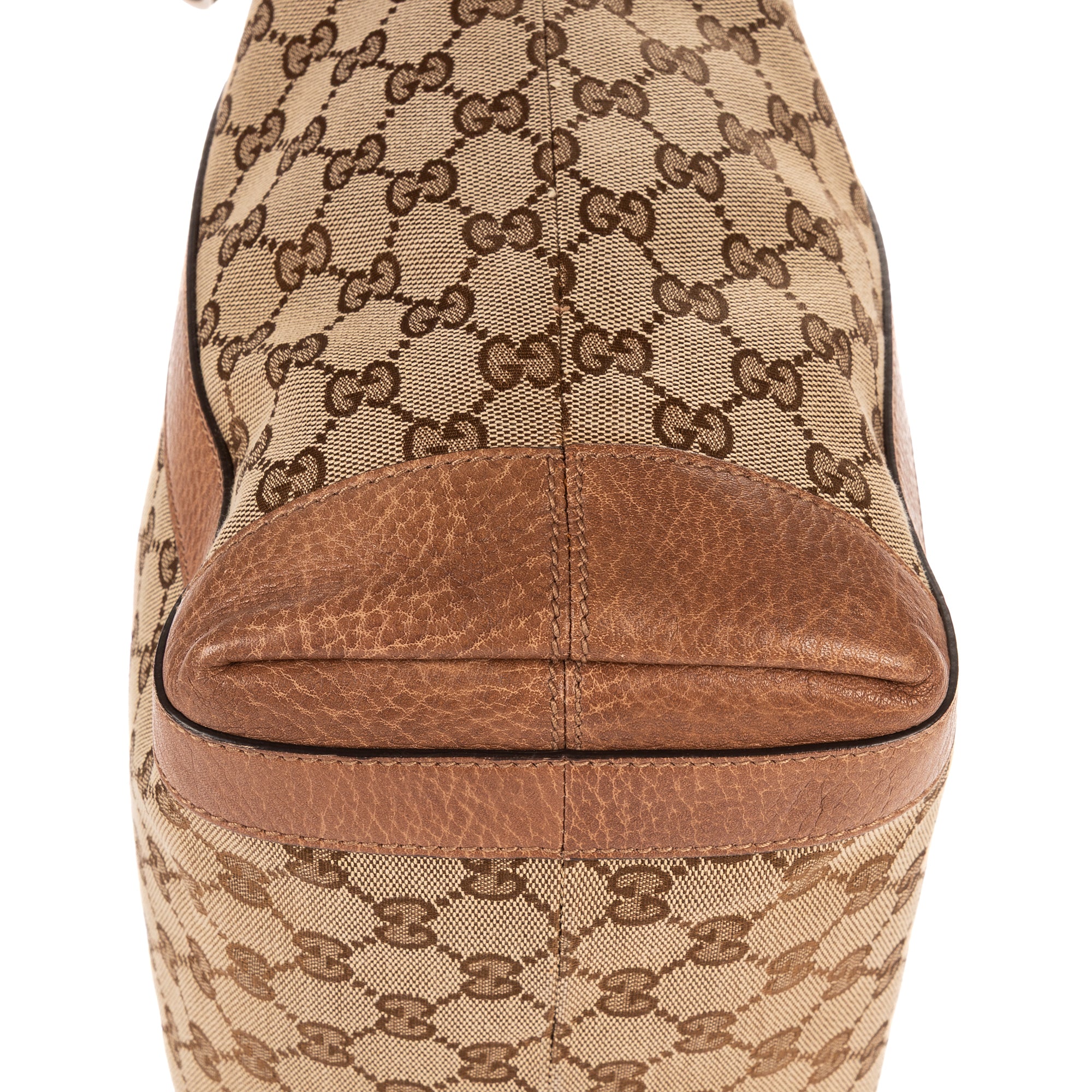 Bolso de hombro Miss GG Vertical Tote lona monograma beige